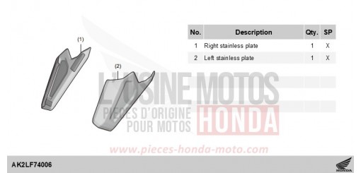 KIT,STAINLESS PLATE ADV350AS de 2025